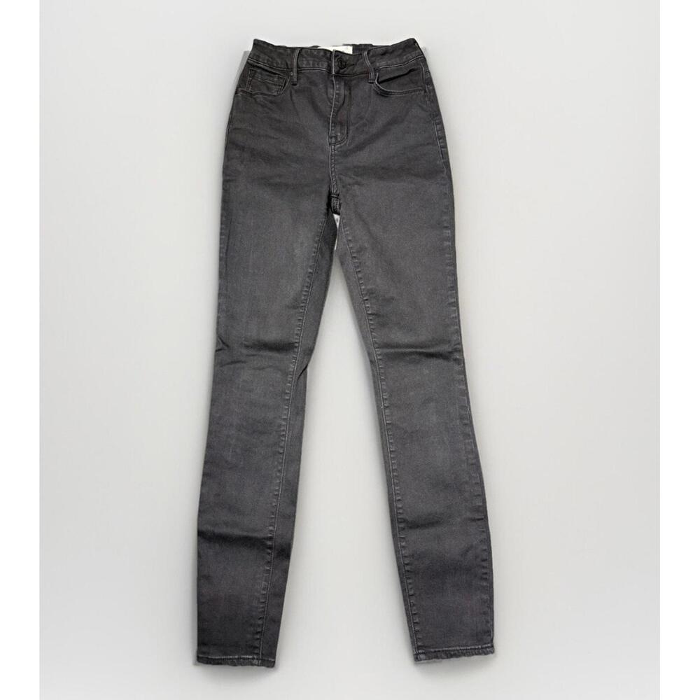 Pacsun Jeans Size 24 Black Semi Stretch High Rise Skinniest With Pocket